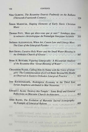 Rites and rituals of the Christian East. Proceedings of the Fourth International Congress of the Society of Oriental Liturgy, Lebanon, 10-15 July 2012.