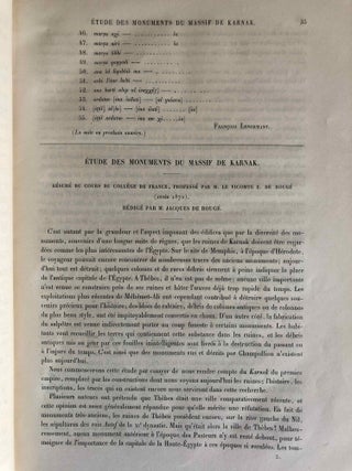 Mélanges d'Archéologie égyptienne et assyrienne - Tome I (fasc. 1 à 6, complete)