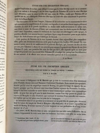 Mélanges d'Archéologie égyptienne et assyrienne - Tome I (fasc. 1 à 6, complete)