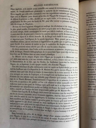 Mélanges d'Archéologie égyptienne et assyrienne - Tome I (fasc. 1 à 6, complete)