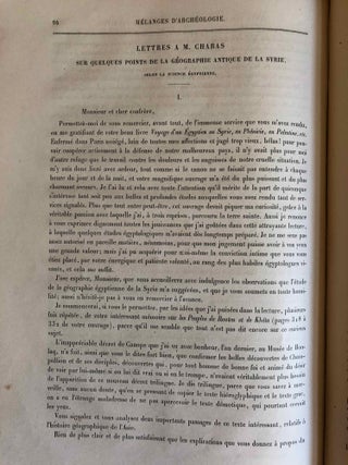 Mélanges d'Archéologie égyptienne et assyrienne - Tome I (fasc. 1 à 6, complete)