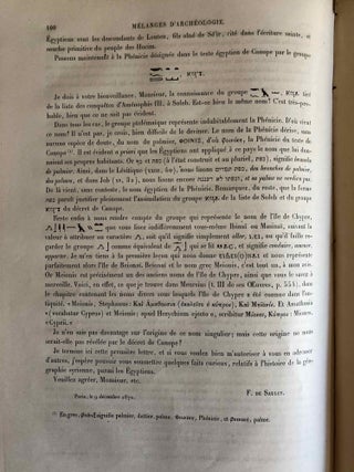 Mélanges d'Archéologie égyptienne et assyrienne - Tome I (fasc. 1 à 6, complete)