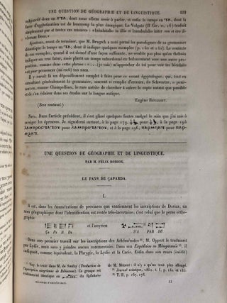 Mélanges d'Archéologie égyptienne et assyrienne - Tome I (fasc. 1 à 6, complete)